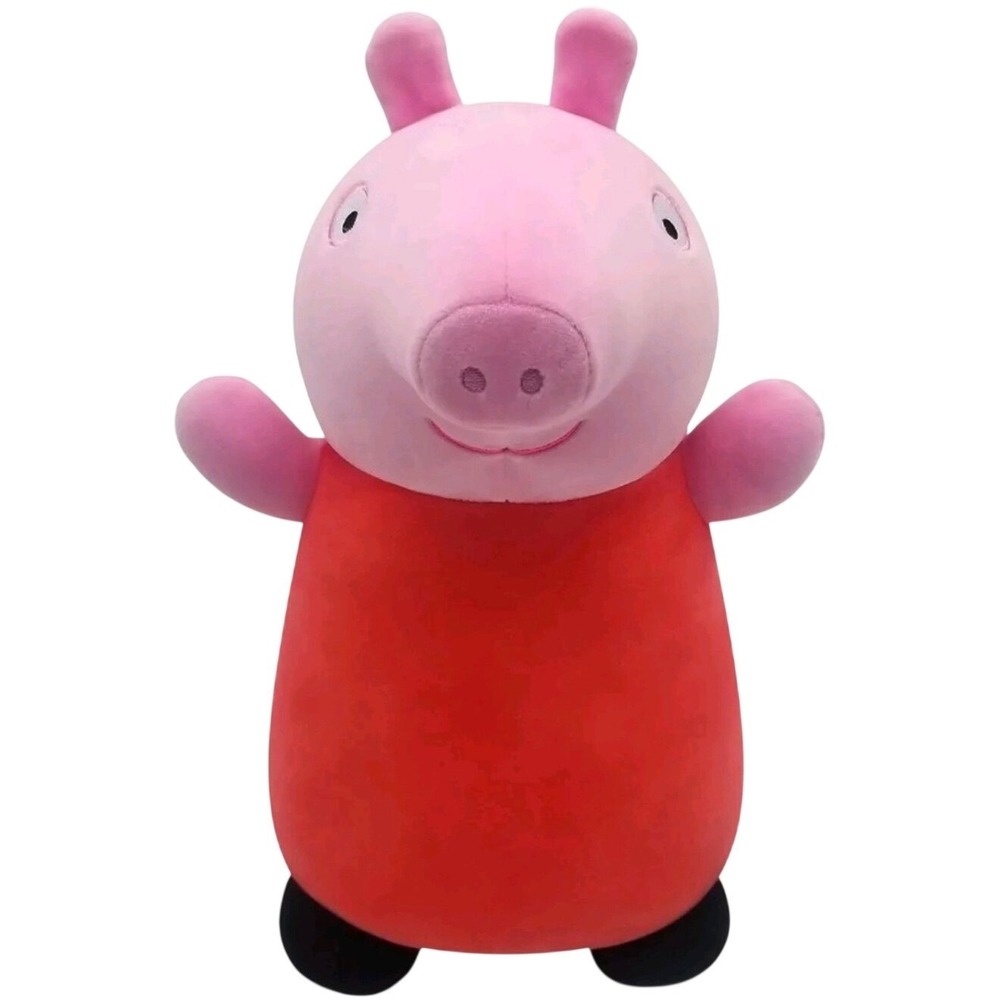 Peppa Pig Squishmallows HugMees Plush 10 Inch Kelly Toys Jazwares Pink Red NEW